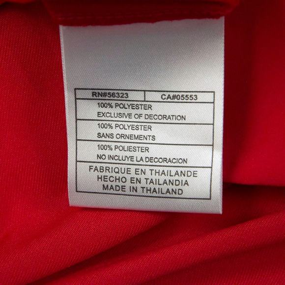 Nike Dri-Fit Golf Tour PGA Activewear Bright Red Flap Collar V-Neck Pullover L - Picture 7 of 12